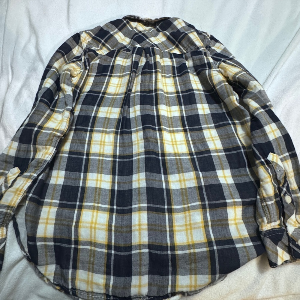 Levi's Jeans for Women Flannel yellow Multicolor Plaid Women Size S Boyfriend - Picture 4 of 6